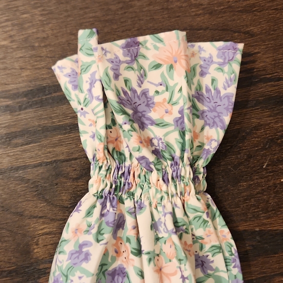 Floral Puff Sleeve Spring Dress - Picture 4 of 6